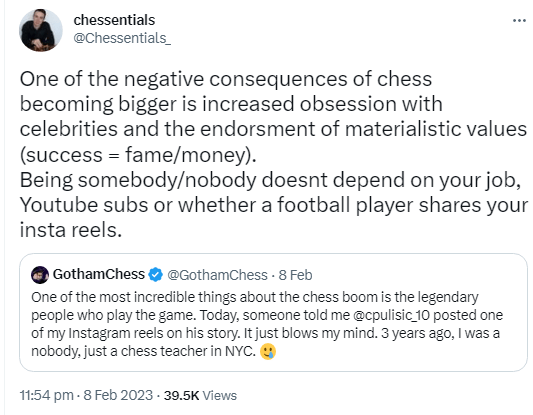Levi(Gotham Chess) thinks chat is dumb for thinking this guys a 500 : r/ chess